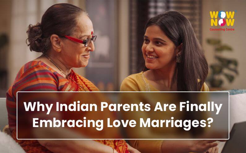 symbolizing growing acceptance of love marriages in traditional Indian families.